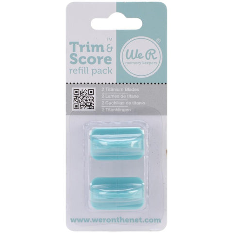 We R Memory Keepers - Trim & Score Replacement Blades 2/Pkg (Non-returnable item, check paper trimmer carefully for correct blade replacement)
