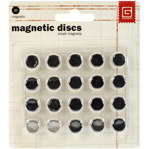 BasicGrey Small Magnetic Discs - .375" (20/pkg)
