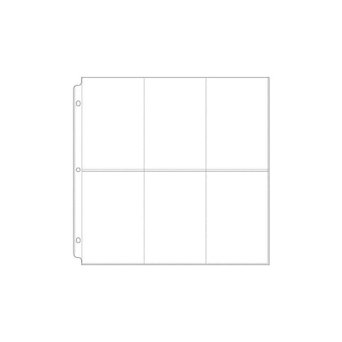 We R Memory Keepers 12"x 12" Ring Page Protectors (6 6x4 Vertical Pockets Per Page) - 10/Pkg