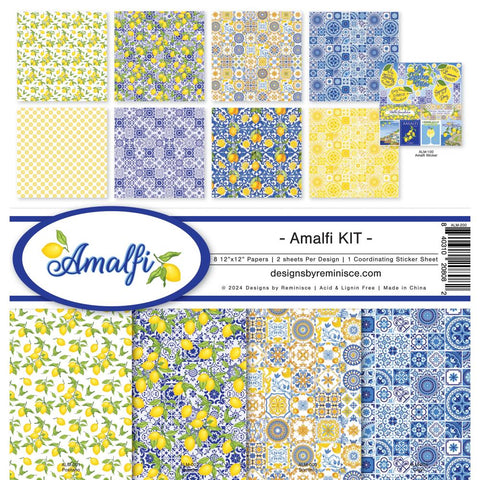 Reminisce 12"x 12" Amalfi Paper Pack