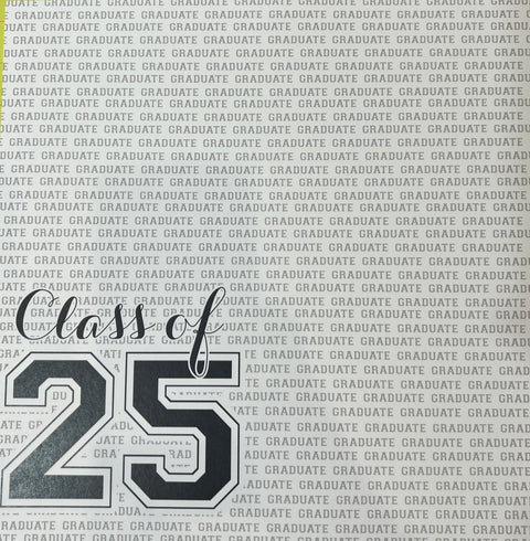 12" x 12" Class of Letterman (2025) Single-Sided Paper