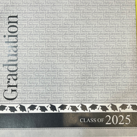 12" x 12" Graduation - Dream Year (2025) Single-Sided Paper