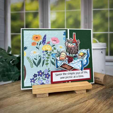 Dare 2B Artzy - Wine Picnic Stamp Set