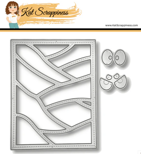 Kat Scrappiness - Mummy Wrappings Background Die