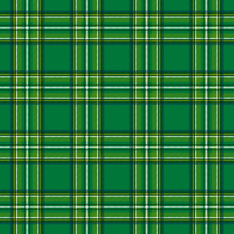 12'x 12" Clovers & Irish Tartan Double-Sided Paper