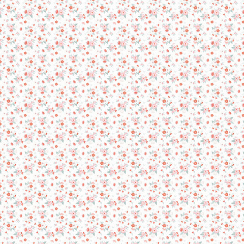 12'x 12" Valentine #2 Pack - 2 Floral & Pink Hearts Double-Sided Paper
