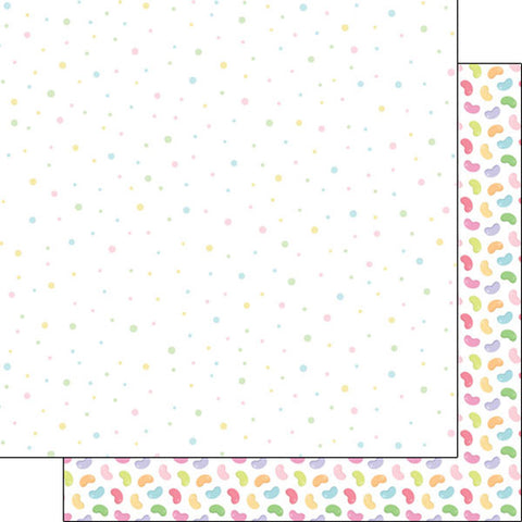 12'x 12" Easter - Jelly Beans & Easter Dots Double-Sided Paper