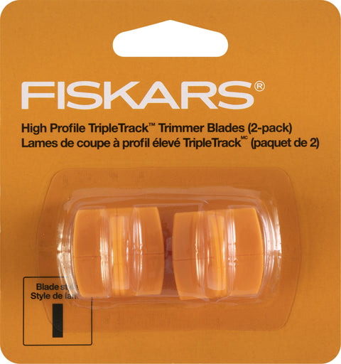 Fiskars TripleTrack Trimmer Replacement Blades (Blade Style "I") 2/Pkg (Non-returnable item, check paper trimmer carefully for correct blade replacement)