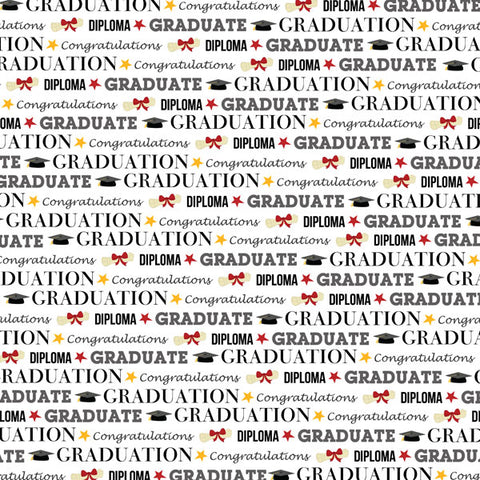 12"x 12" Graduation Pride with Diamonds Double-Sided Paper