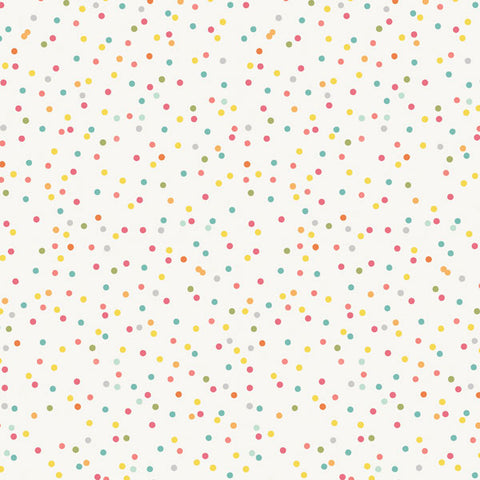 12"x 12" Birthday Dots & Orange Chevron Paper (Double-sided)