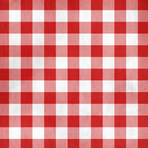 12"x 12" Picnic Table Cloth & Grass Double-Sided Paper