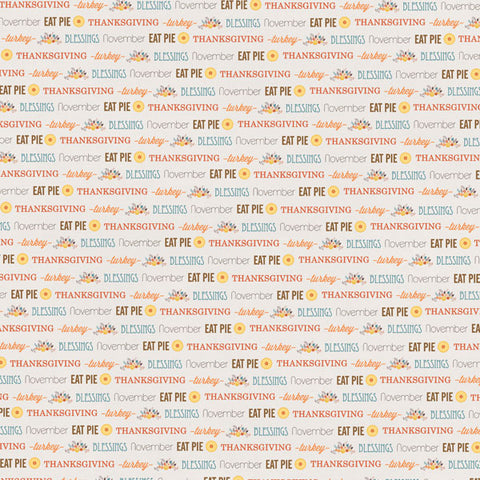 12"x 12" Thanksgiving Journal Double-Sided Paper