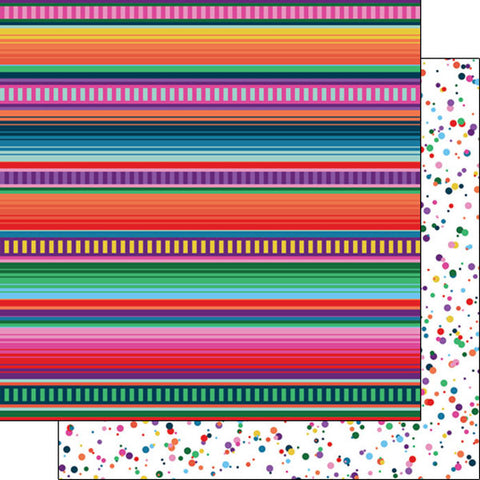 12"x 12" Fiesta Blanket & Confetti Paper (Double-sided)
