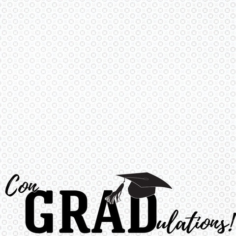 12"x 12" ConGRADulations! Single-Sided Paper