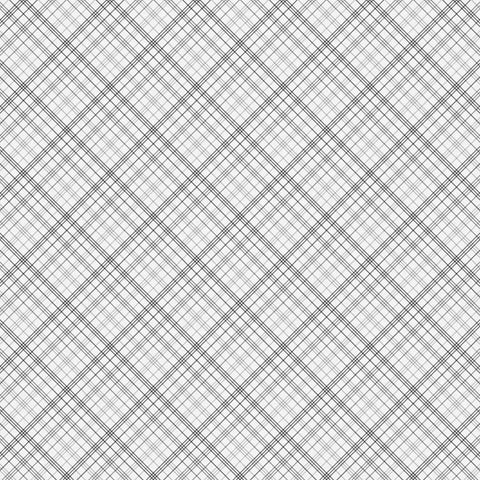 12"x 12" Her Birthday Words/Plaid (Double-sided) Paper