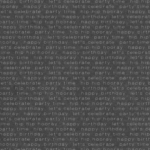 12"x 12" Her Birthday Ballons/Celebrate Words (Double-sided) Paper