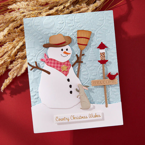 Spellbinders - Country Christmas 3D Embossing Folder (Country Christmas Collection)
