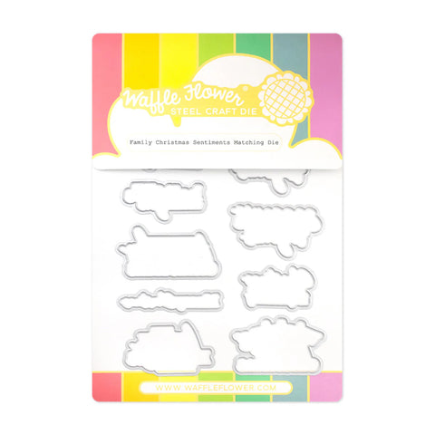 Waffle Flower - Family Christmas Sentiments Stamp Set