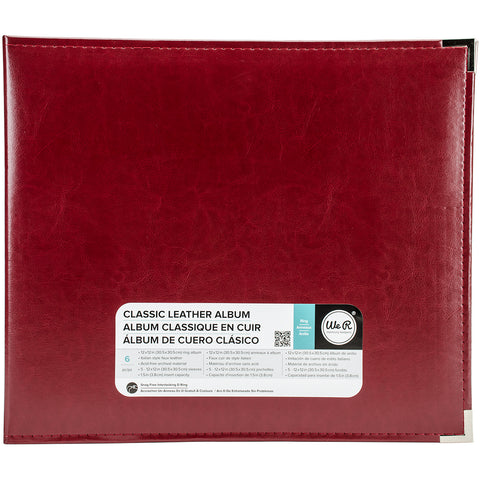 We R Memory Keepers 12"x 12" D-Ring Leather Album (Multiple Colors Available)