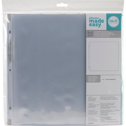 We R Memory Keepers 12"x 12" Ring Page Protectors - 10/Pkg