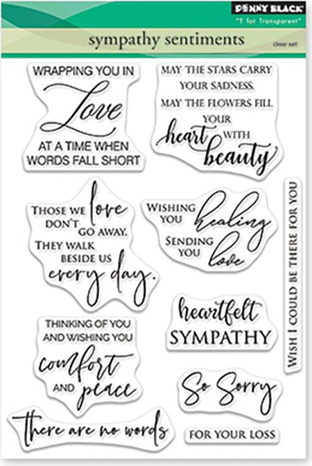 Penny Black - Sympathy Sentiments Stamp Set