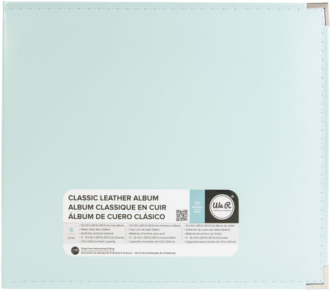 We R Memory Keepers 12"x 12" D-Ring Leather Album (Multiple Colors Available)