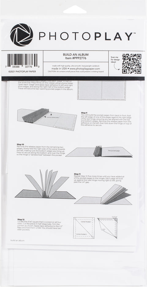 PhotoPlay Build an Album - 6"x 6" Hinged Album with 6 Pocket Pages