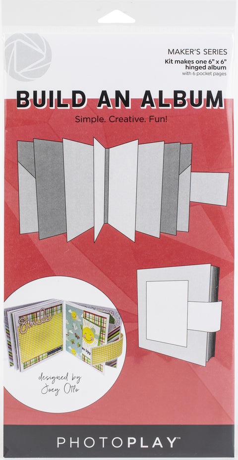 PhotoPlay Build an Album - 6"x 6" Hinged Album with 6 Pocket Pages