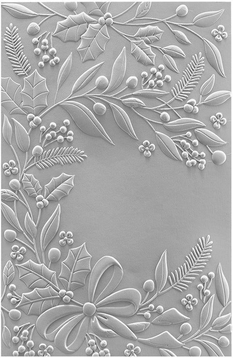 Spellbinders - Holiday Floral Swag 3D Embossing Folder