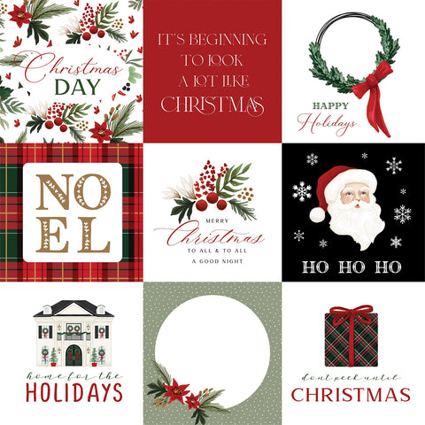 Carta Bella - A Wonderful Christmas (4"x 4" Journaling Cards) Double-Sided Paper