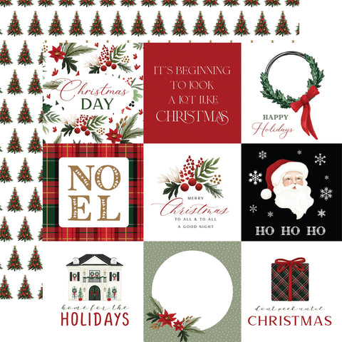Carta Bella - A Wonderful Christmas (4"x 4" Journaling Cards) Double-Sided Paper