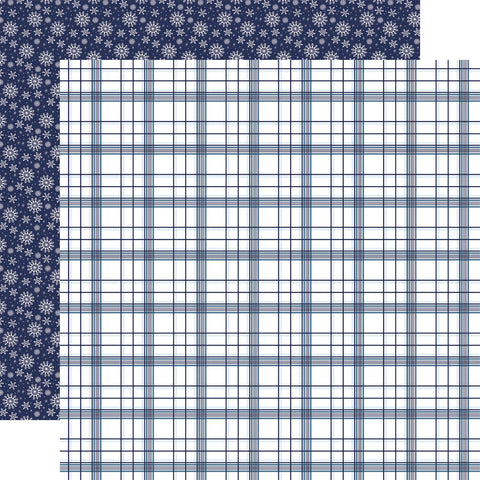Carta Bella 12'x 12" WinterTime (Snow Day Plaid) Double-sided Paper