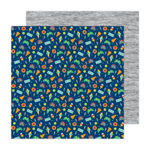 Pebbles - 12"x 12" Cool Boy (Fun & Games) Double-Sided Paper