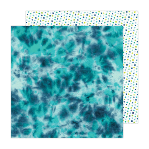 Pebbles - 12"x 12" Cool Boy (Tie Dye) Double-Sided Paper