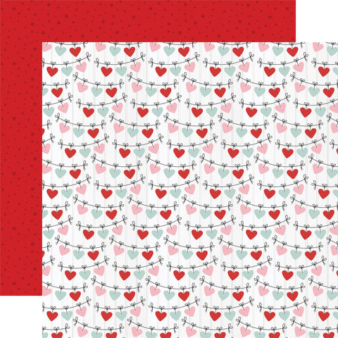 Echo Park 12"x 12" Love Notes (Hearts Full of Love) Double-sided Paper