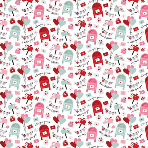 Echo Park 12"x 12" Love Notes (Signed Sealed Delivered) Double-sided Paper