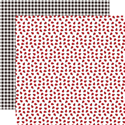 Echo Park 12"x 12" Little Ladybug (Little Ladybug Collection) Double-Sided Cardstock
