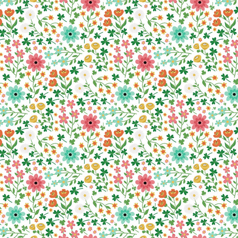 Echo Park 12"x 12" Happy St. Patrick's Day (March Blooms) Double-Sided Paper