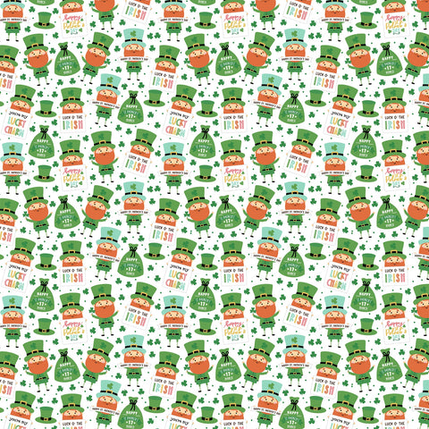 Echo Park 12"x 12" Happy St. Patrick's Day (You're My Lucky Charm) Double-Sided Paper
