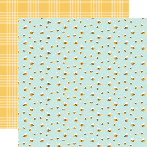 Carta Bella - 12'x 12" Busy Bees (Sunflower Summer) Double-Sided Paper