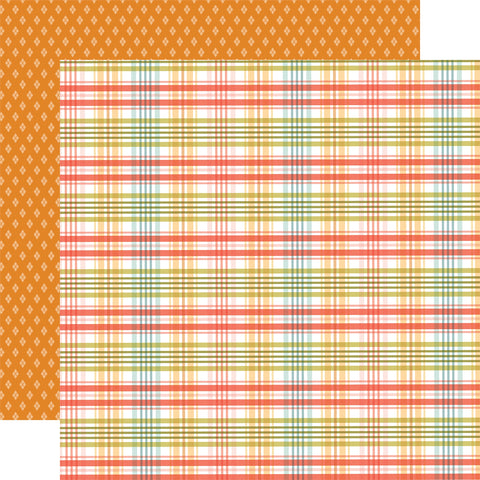 Carta Bella - 12'x 12" Sunny Plaid (Sunflower Summer) Double-Sided Paper