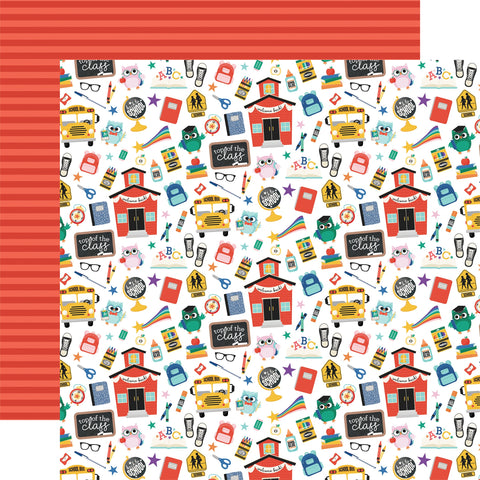 Echo Park 12"x 12" Welcome to Class (Off to School) Double-Sided Paper