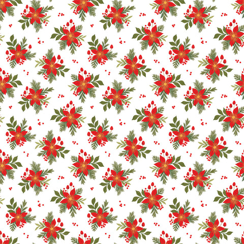 Echo Park - 12"x 12" Popular Poinsettia (Christmas Joy) Double-Sided Paper