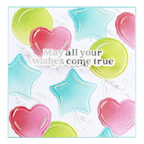 Spellbinders - Party Balloons Embossing Folder by Simon Hurley