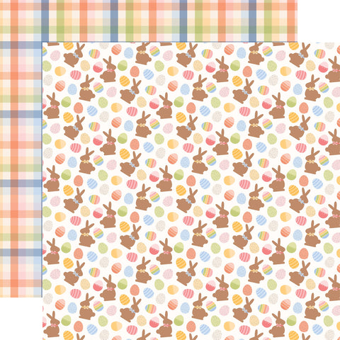 Echo Park - 12'x 12" Easter Basket Finds (Bunnies & Baskets) Double-Sided Paper