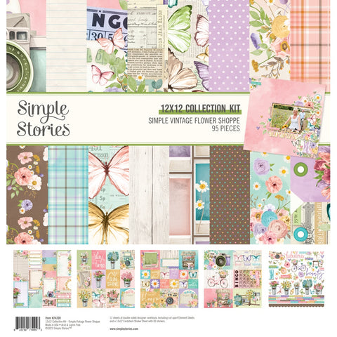 Simple Stories - 12x12 Simple Vintage Flower Shoppe Collection Kit (95 Pieces)