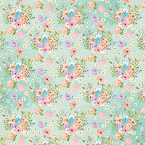 Simple Stories - 12'x 12" Journal Elements (Vintage Flower Shoppe) Double-Sided Paper
