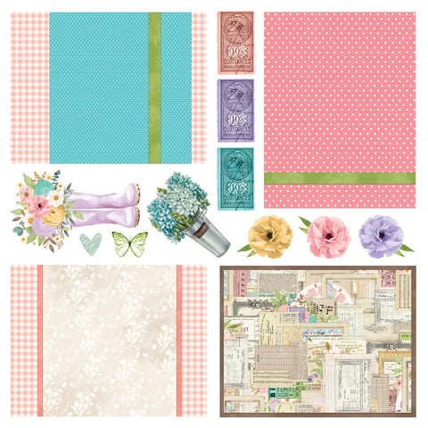 Simple Stories - 12x12 Simple Vintage Flower Shoppe Collection Kit (95 Pieces)