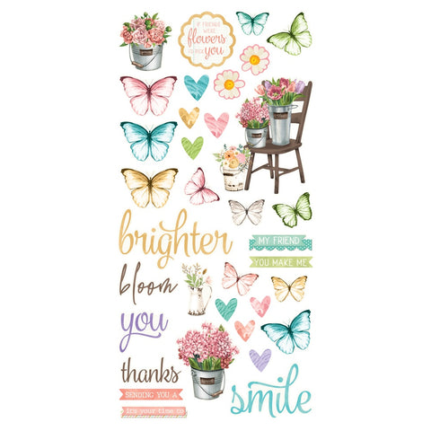 Simple Stories - 12x12 Simple Vintage Flower Shoppe Collection Kit (95 Pieces)