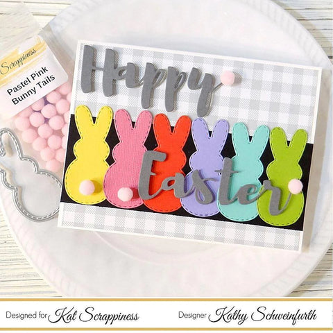 Kat Scrappiness - Pastel Pink Bunny Tails